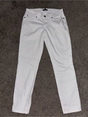 Eileen Fisher White Skinny Jeans